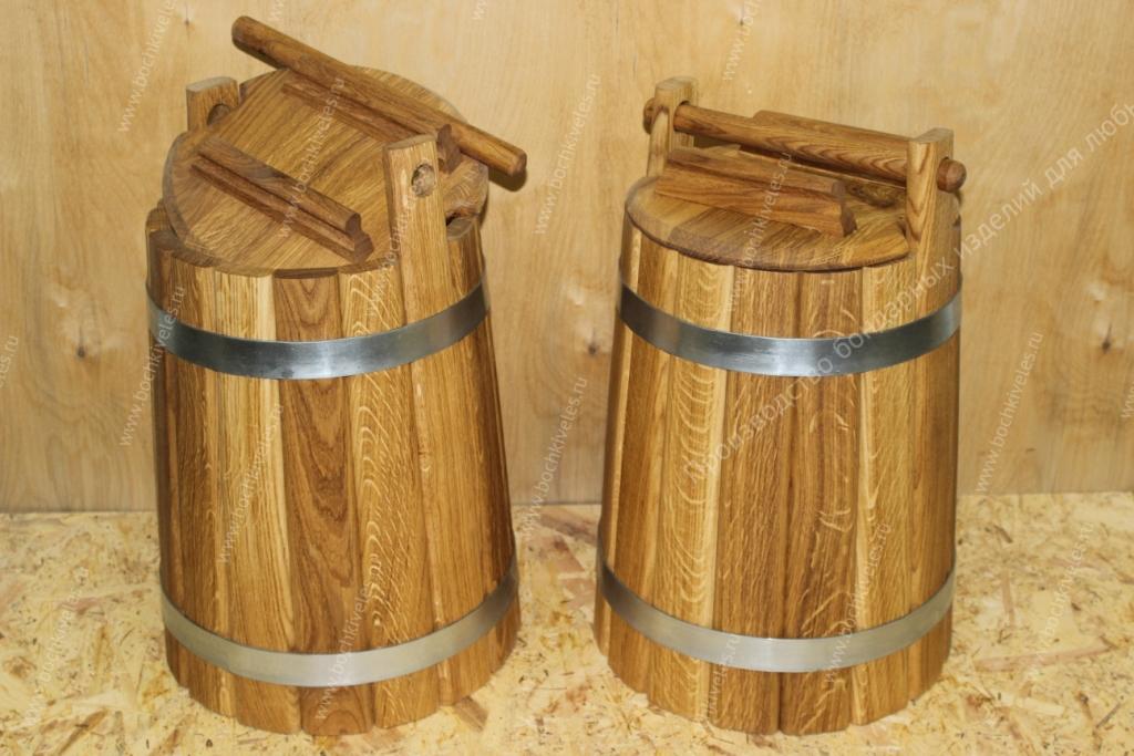 Бочка деревянная с крышкой литров: купить за 19 ₽ в интернет-магазине Lukoshkoru